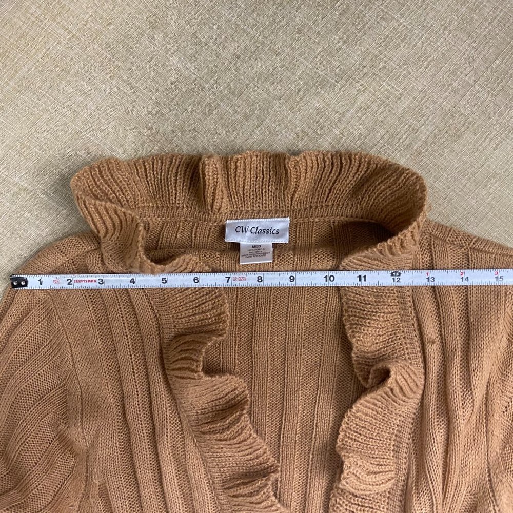 Long Ruffled Cardigan - Picture 3 of 4